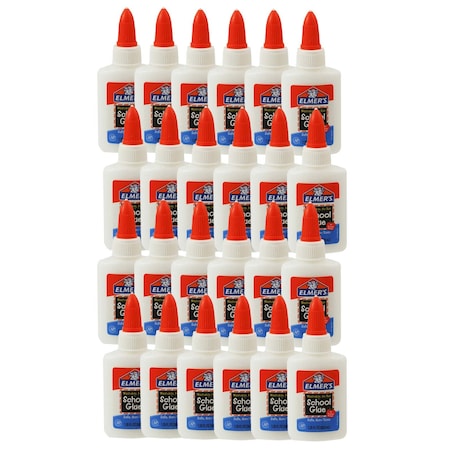 Elmers Elmers Washable School Glue, 1.25 oz. Bottle, PK24 BORE301